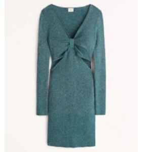 Perfect for NYE! ABERCROMBIE & FITCH Long Sleeved Knot Front Mini Dress